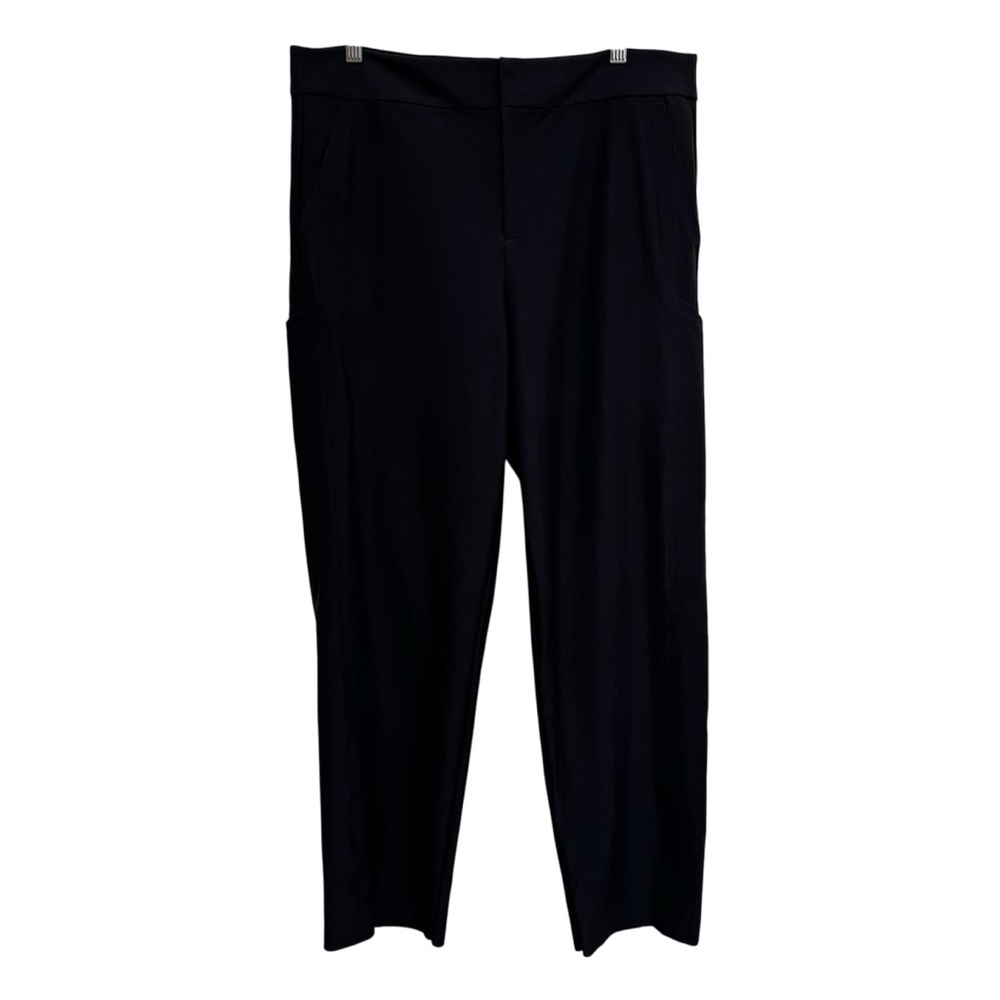 Athleta Stellar Straight Crop Pant Women 16 Tall Career Travel Black